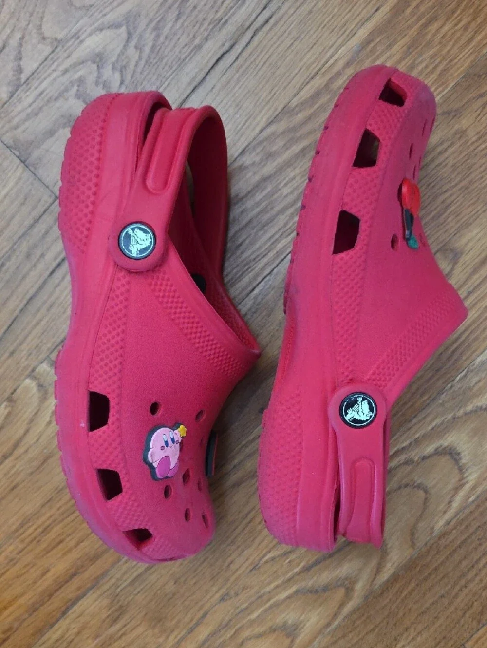 Kids Pink Slip-On Clog Shoes with Fun Charms